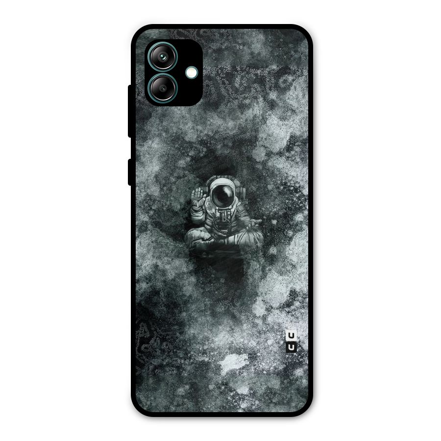 Meditating Spaceman Metal Back Case for Galaxy A04