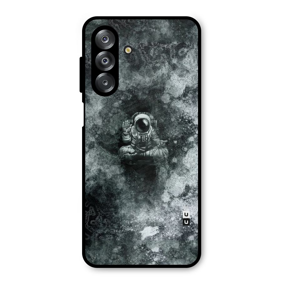 Meditating Spaceman Metal Back Case for Galaxy A26