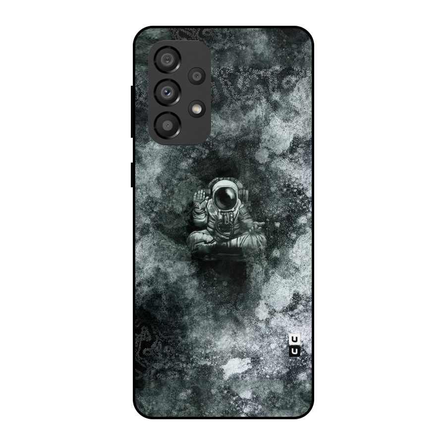 Meditating Spaceman Metal Back Case for Galaxy A33 5G