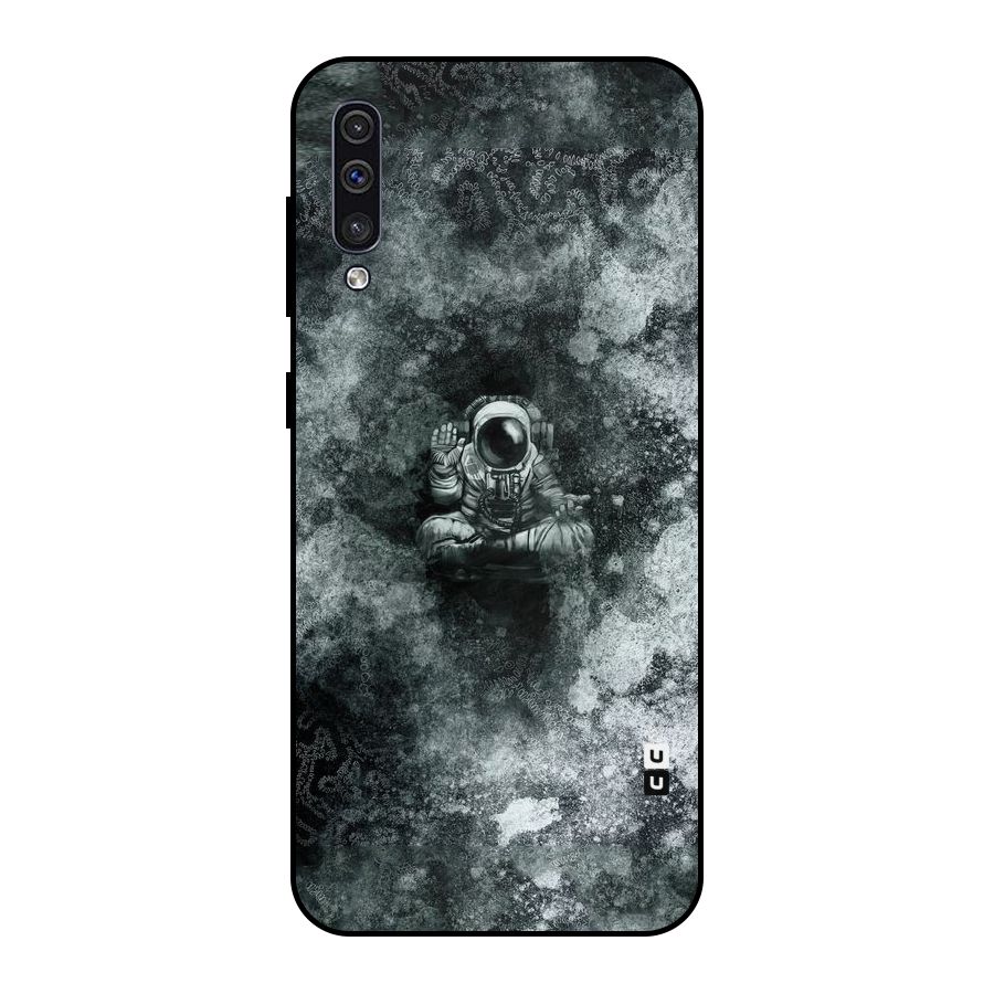 Meditating Spaceman Metal Back Case for Galaxy A50