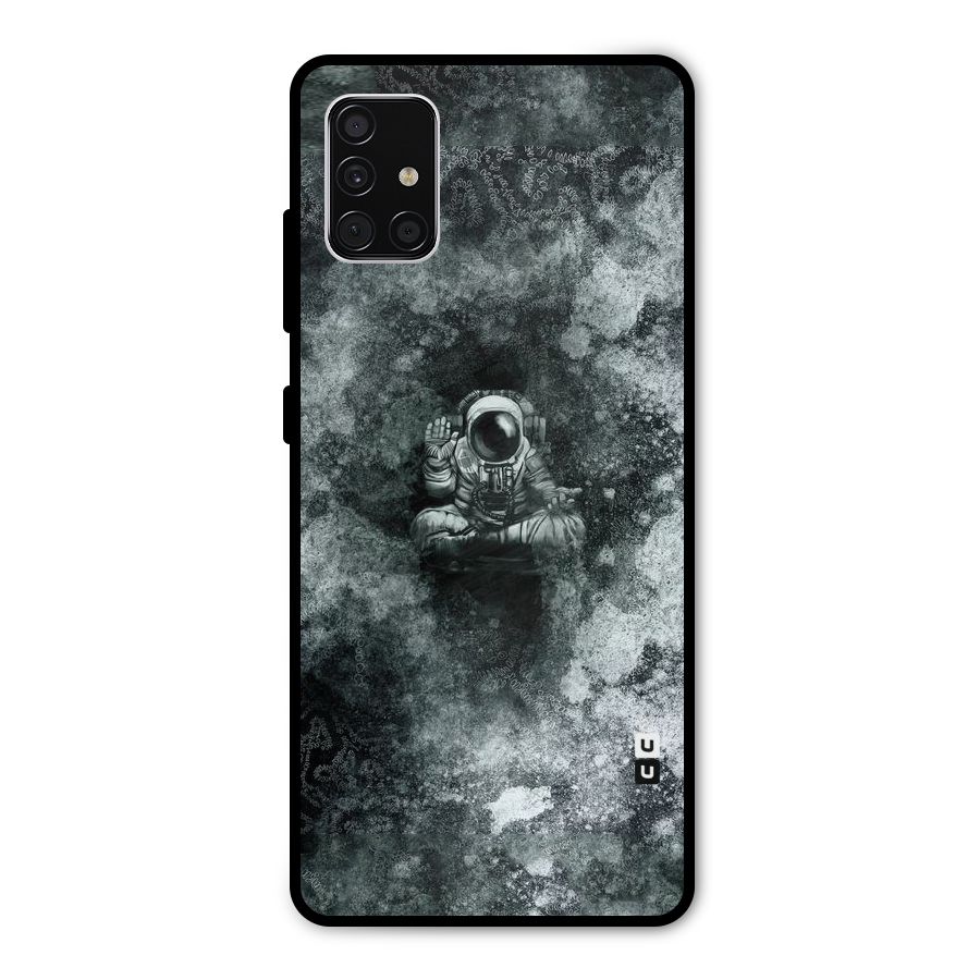 Meditating Spaceman Metal Back Case for Galaxy A51