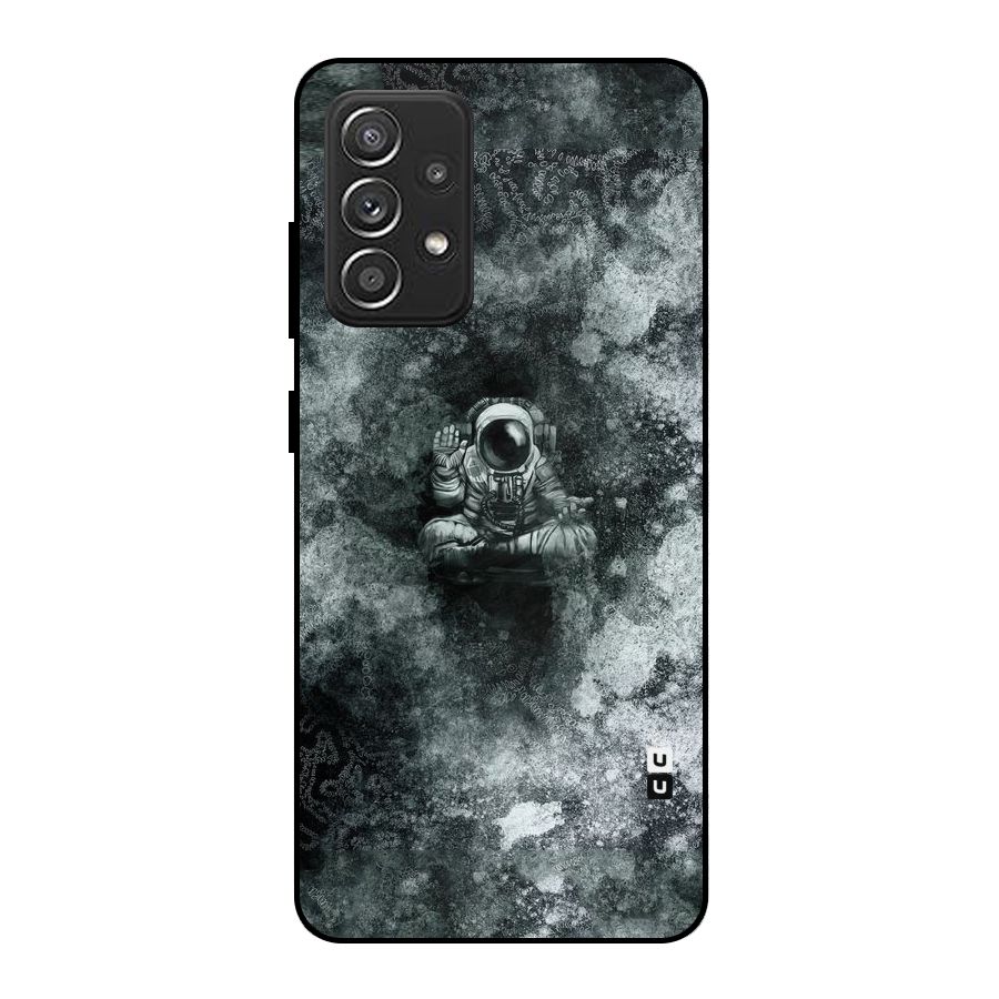 Meditating Spaceman Metal Back Case for Galaxy A52