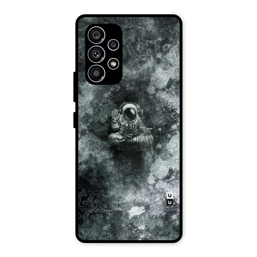 Meditating Spaceman Metal Back Case for Galaxy A53 5G