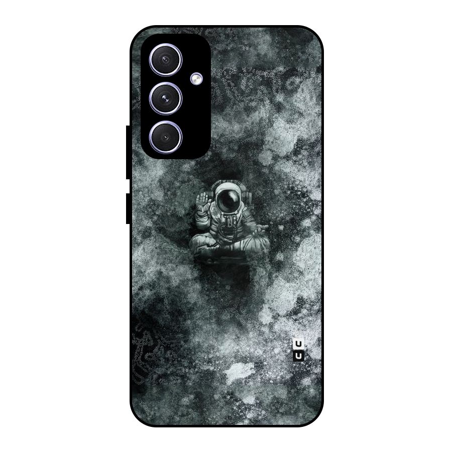 Meditating Spaceman Metal Back Case for Galaxy A54
