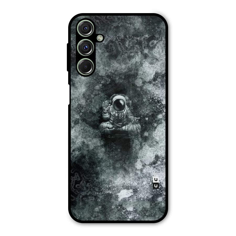 Meditating Spaceman Metal Back Case for Galaxy F34