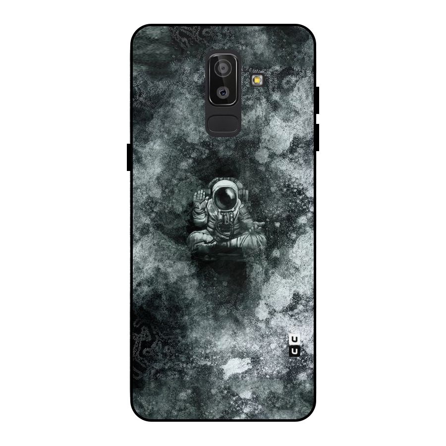 Meditating Spaceman Metal Back Case for Galaxy J8