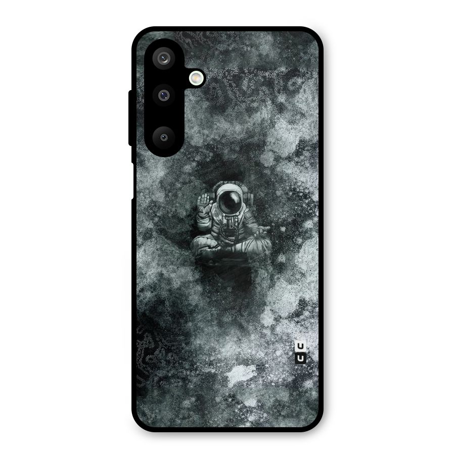 Meditating Spaceman Metal Back Case for Galaxy M16