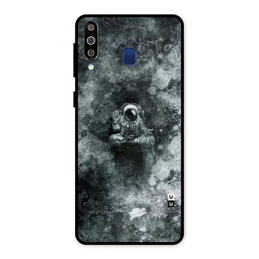 Meditating Spaceman Metal Back Case for Galaxy M30