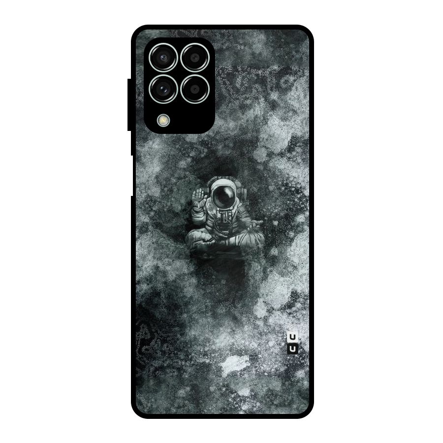 Meditating Spaceman Metal Back Case for Galaxy M33