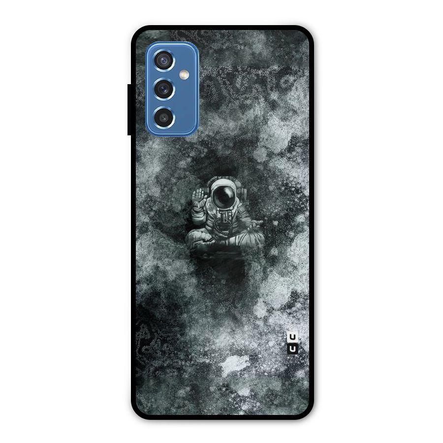 Meditating Spaceman Metal Back Case for Galaxy M52 5G