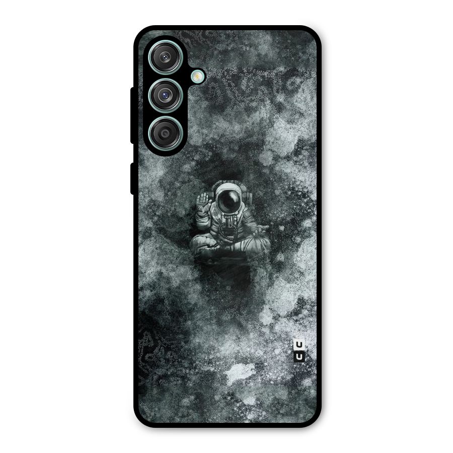 Meditating Spaceman Metal Back Case for Galaxy M55 5G