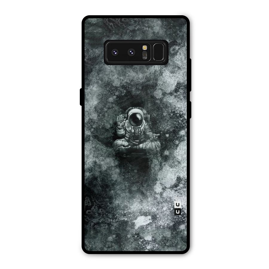 Meditating Spaceman Metal Back Case for Galaxy Note 8