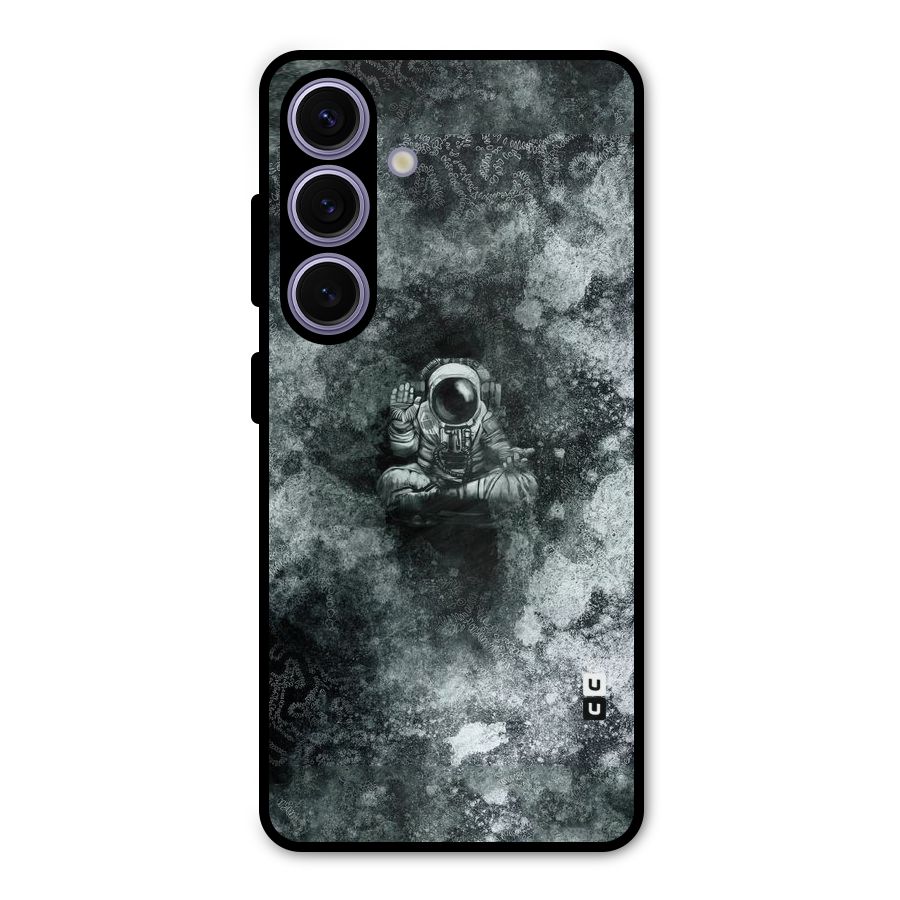 Meditating Spaceman Metal Back Case for Galaxy S24