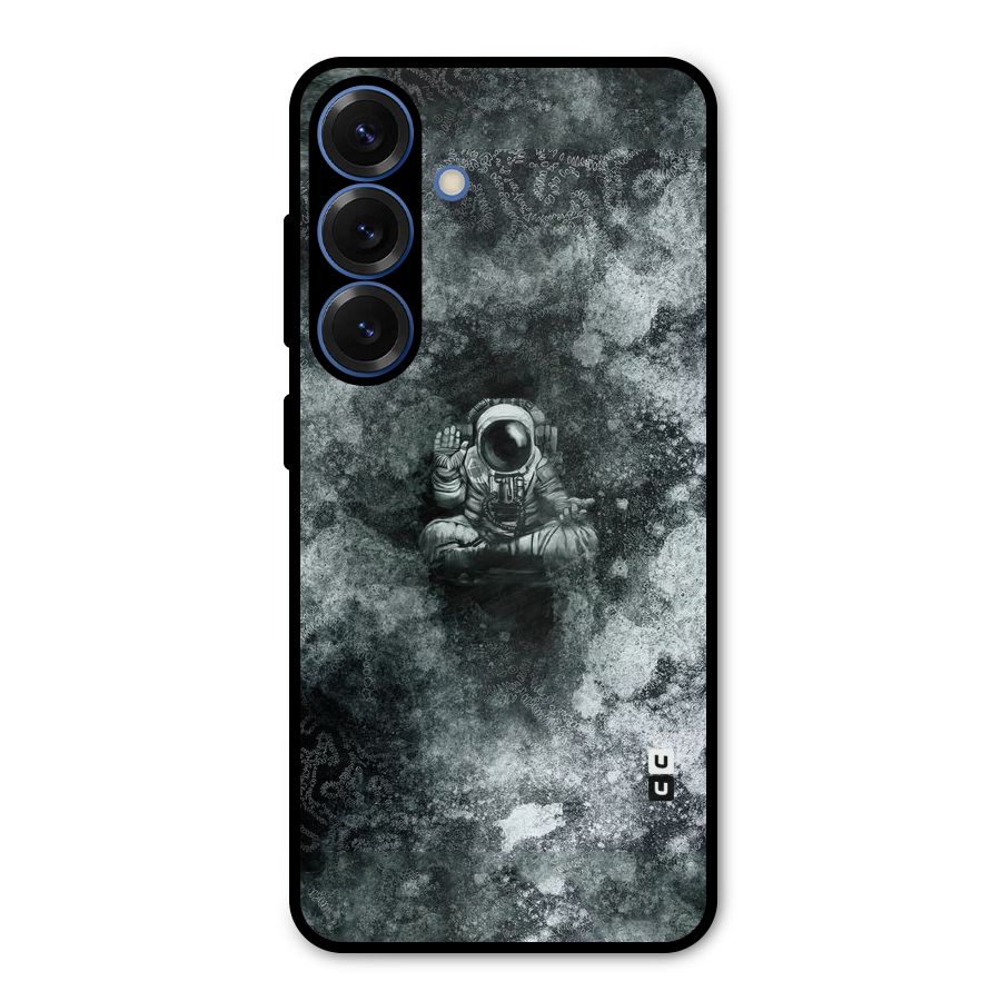 Meditating Spaceman Metal Back Case for Galaxy S25