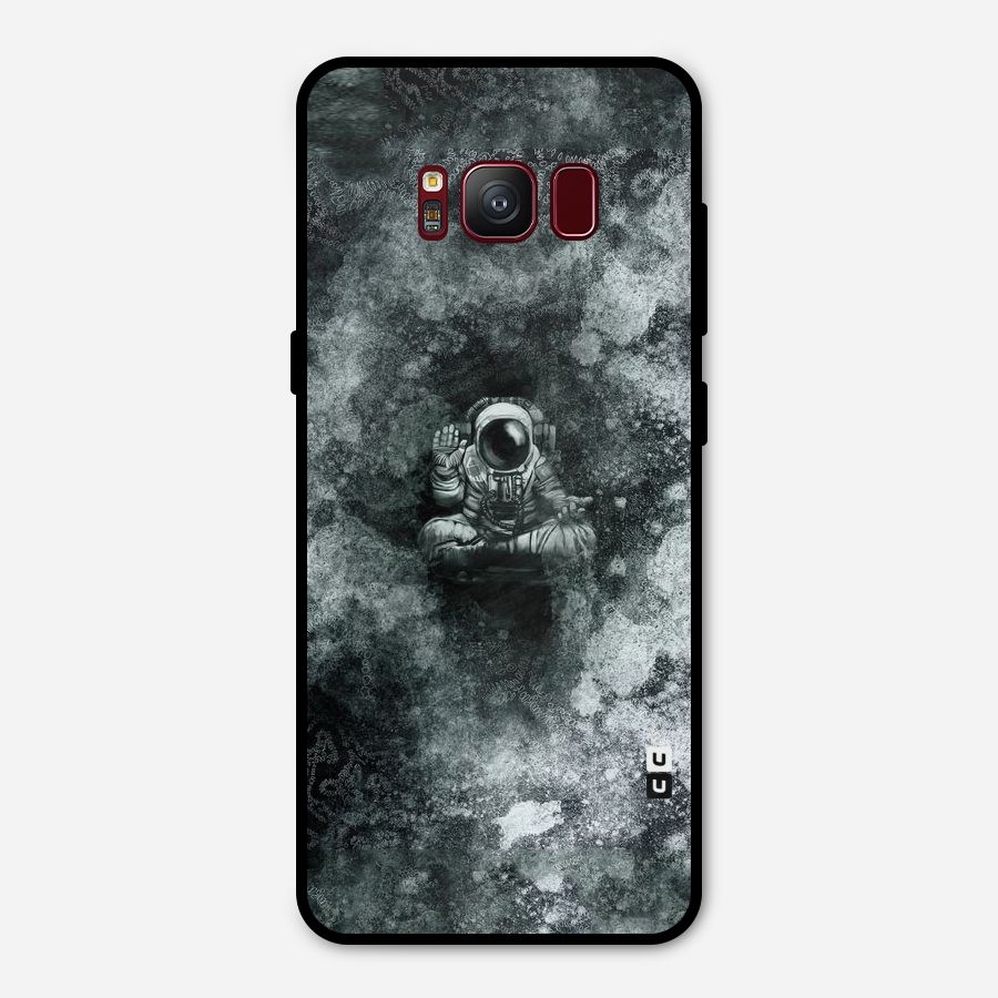 Meditating Spaceman Metal Back Case for Galaxy S8