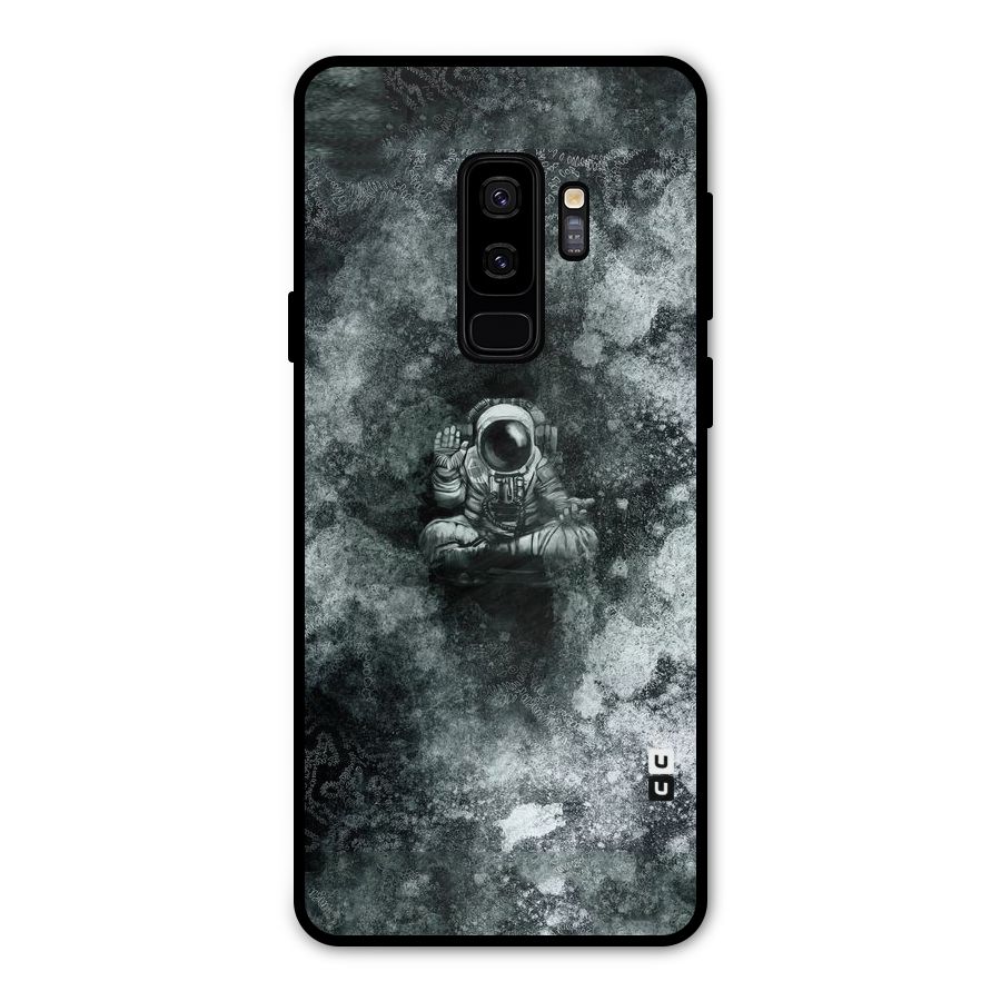 Meditating Spaceman Metal Back Case for Galaxy S9 Plus