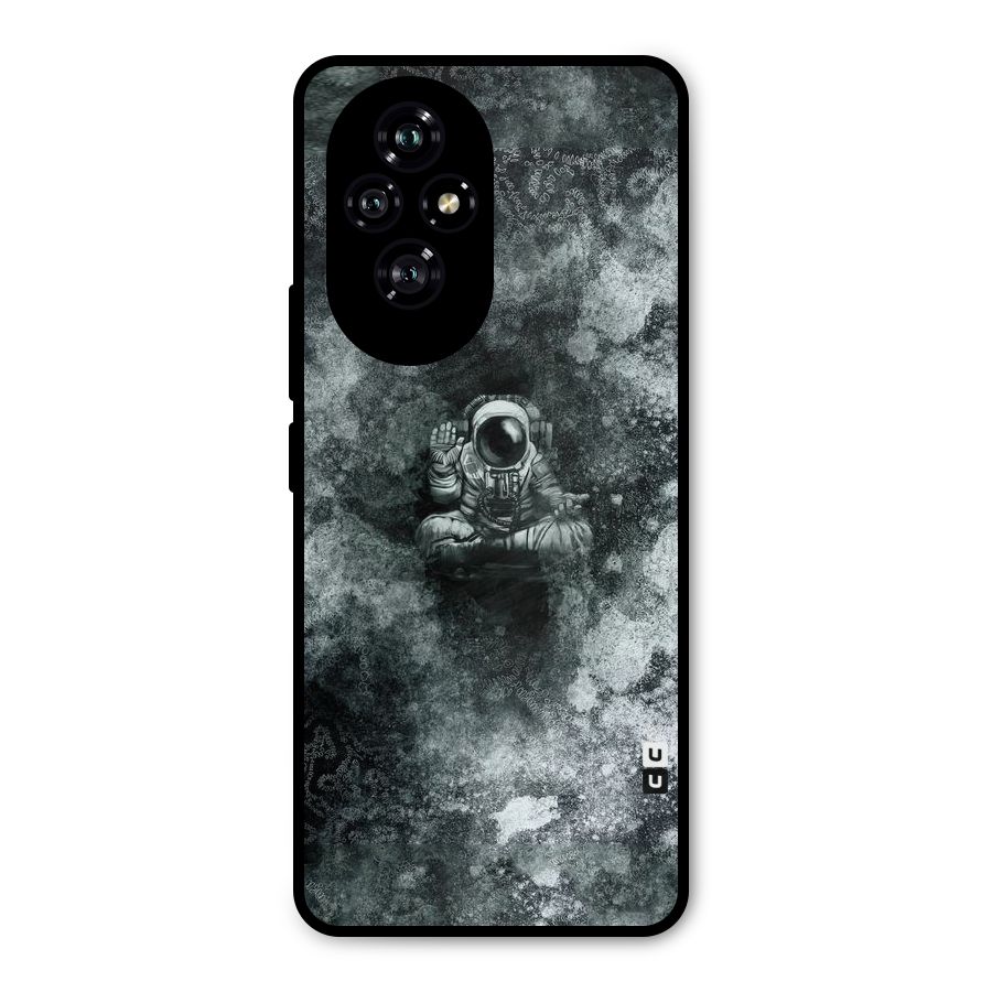 Meditating Spaceman Metal Back Case for Honor 200