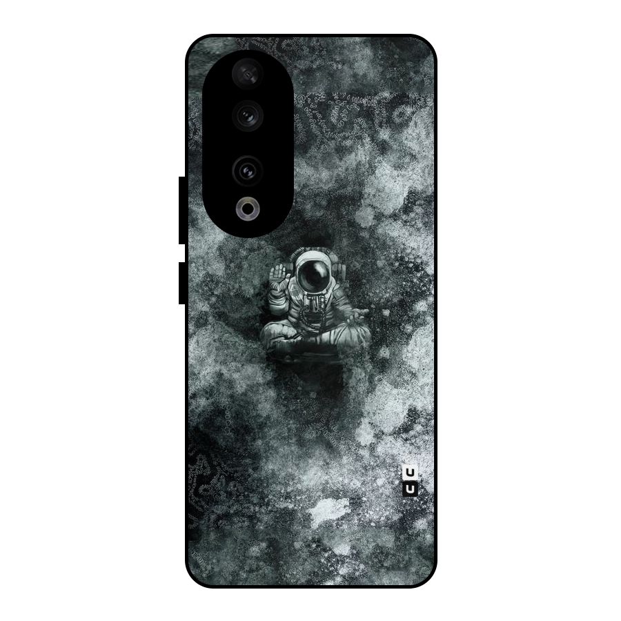 Meditating Spaceman Metal Back Case for Honor 90