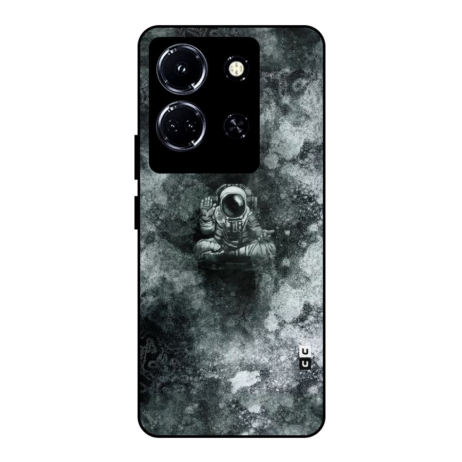 Meditating Spaceman Metal Back Case for Infinix Note 30 5G