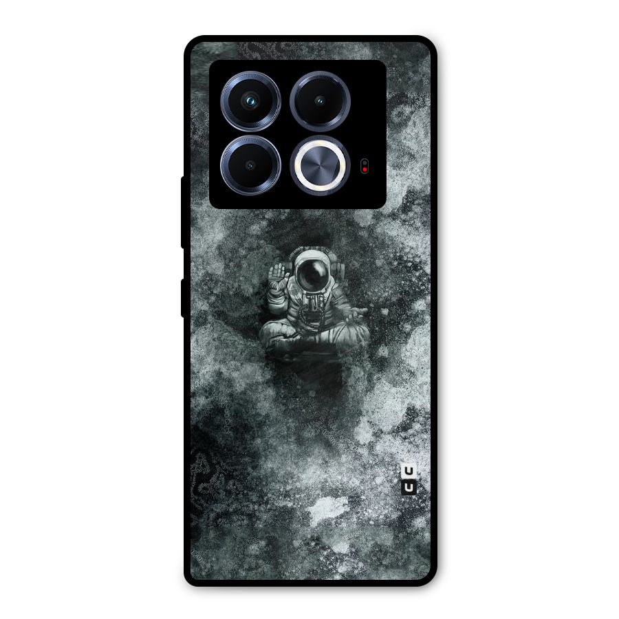 Meditating Spaceman Metal Back Case for Infinix Note 40 5G