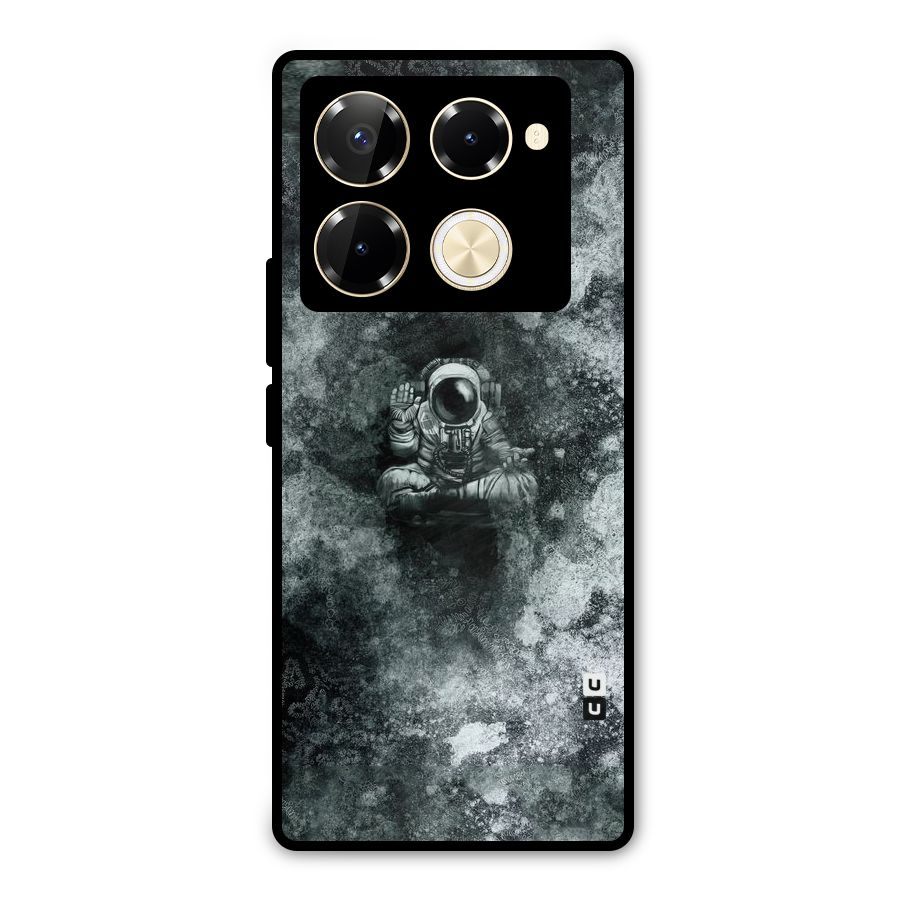 Meditating Spaceman Metal Back Case for Infinix Note 40 Pro Plus