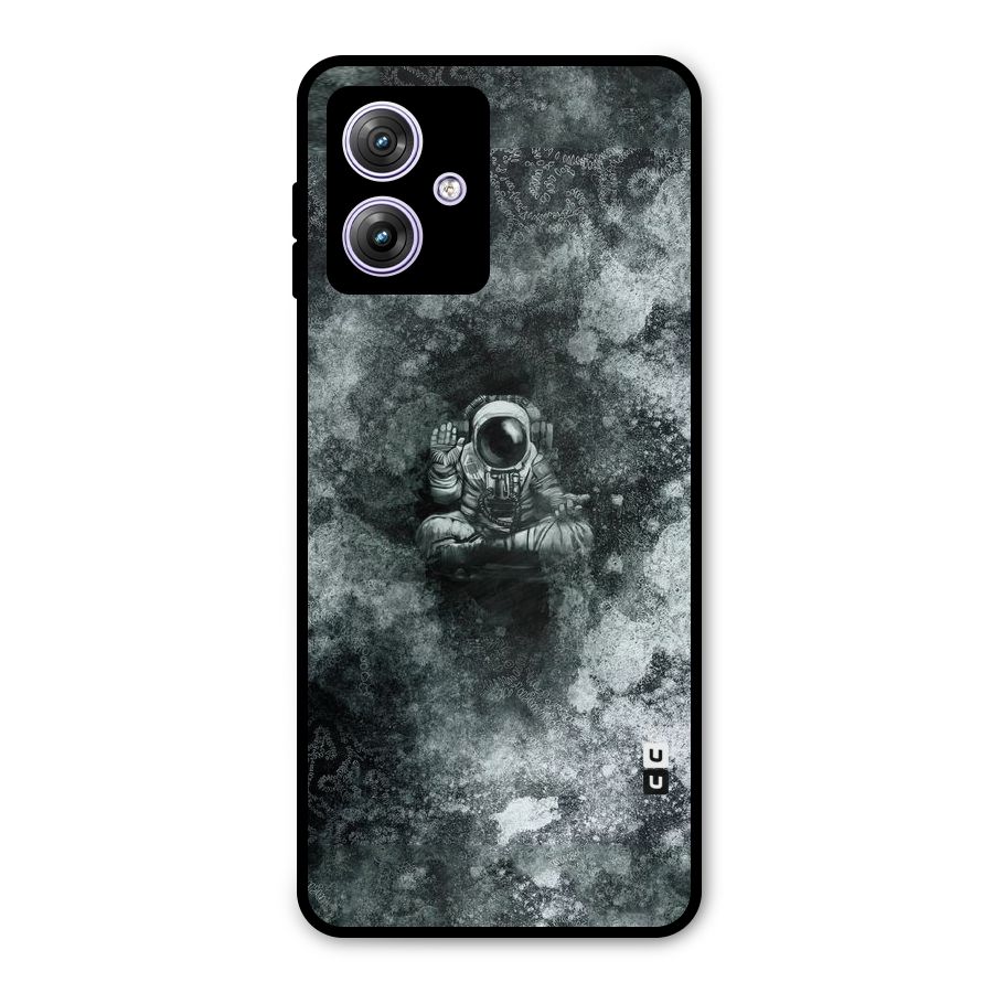 Meditating Spaceman Metal Back Case for Moto G64