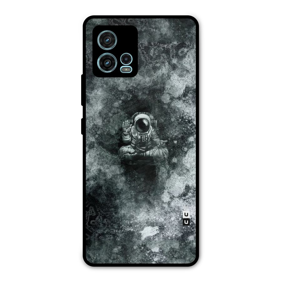 Meditating Spaceman Metal Back Case for Moto G72