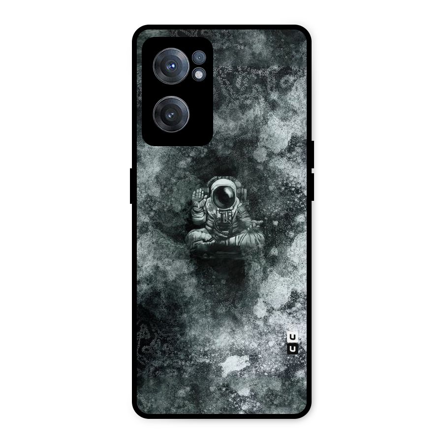 Meditating Spaceman Metal Back Case for OnePlus Nord CE 2 5G