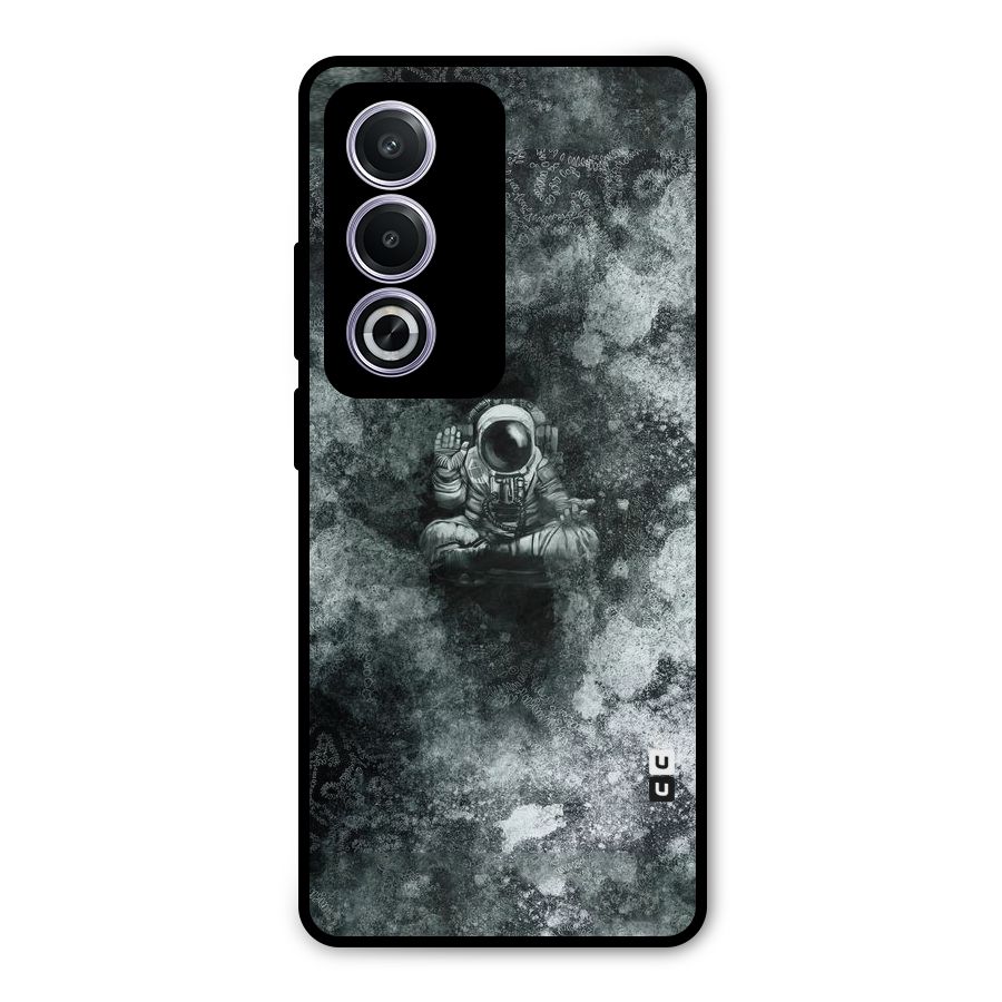 Meditating Spaceman Metal Back Case for Oppo A3 Pro