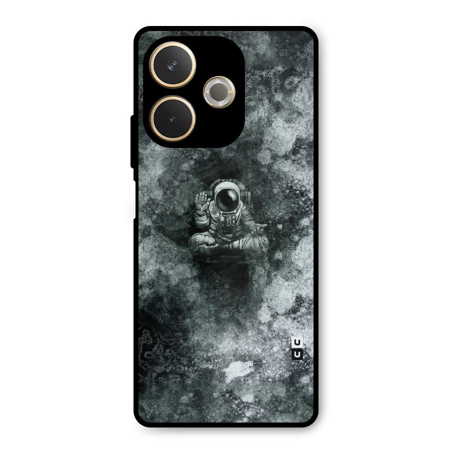 Meditating Spaceman Metal Back Case for Oppo A5 Pro