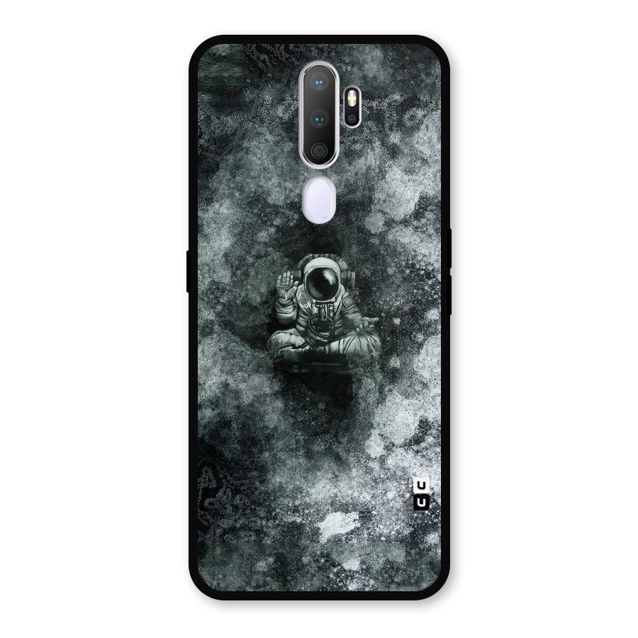 Meditating Spaceman Metal Back Case for Oppo A9 (2020)