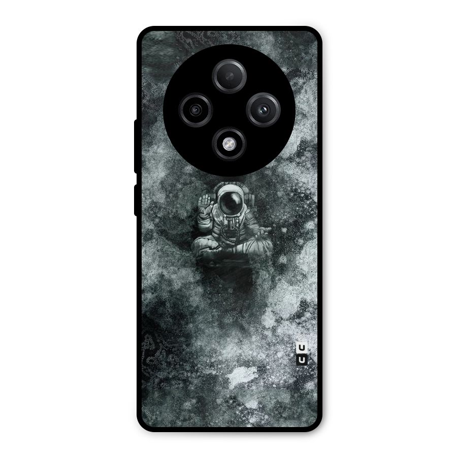 Meditating Spaceman Metal Back Case for Oppo F27 Pro Plus