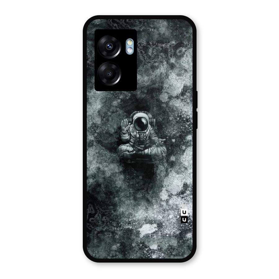 Meditating Spaceman Metal Back Case for Oppo K10 (5G)