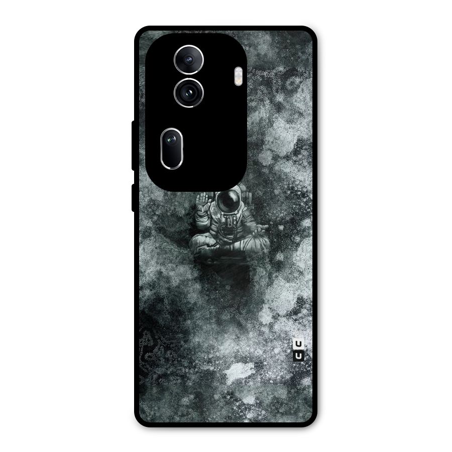 Meditating Spaceman Metal Back Case for Oppo Reno11 Pro 5G