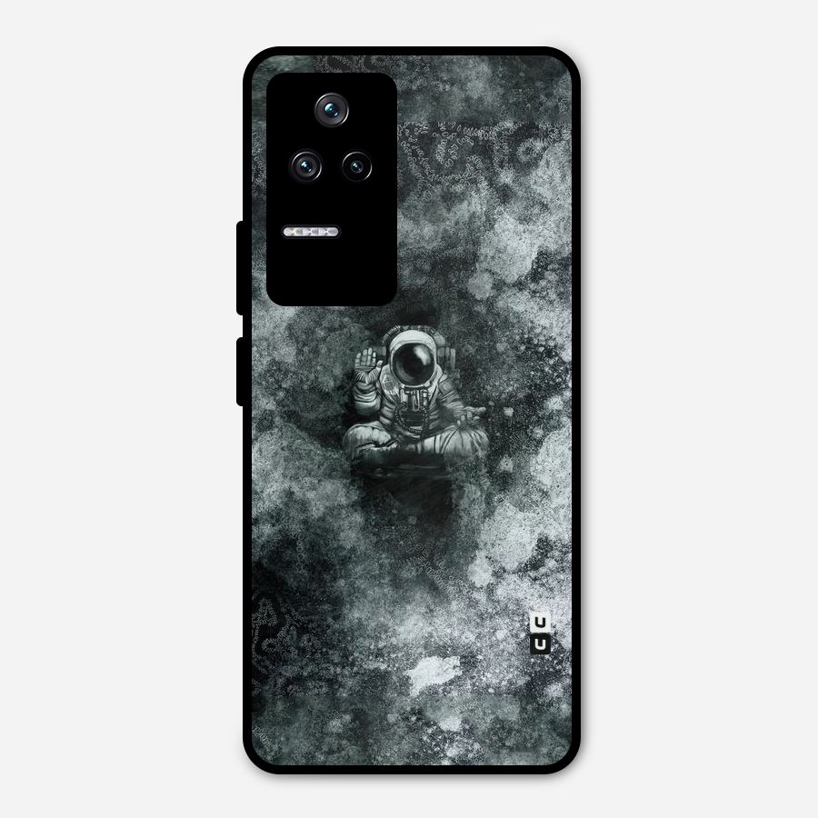 Meditating Spaceman Metal Back Case for Poco F4 5G