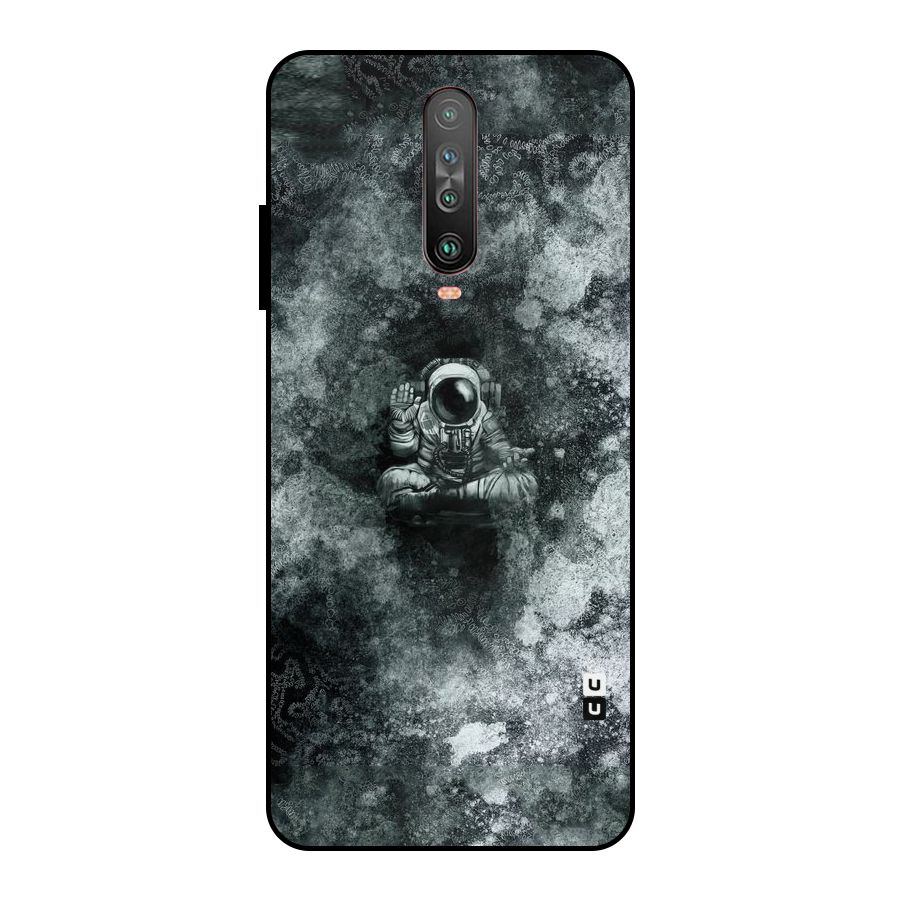 Meditating Spaceman Metal Back Case for Poco X2