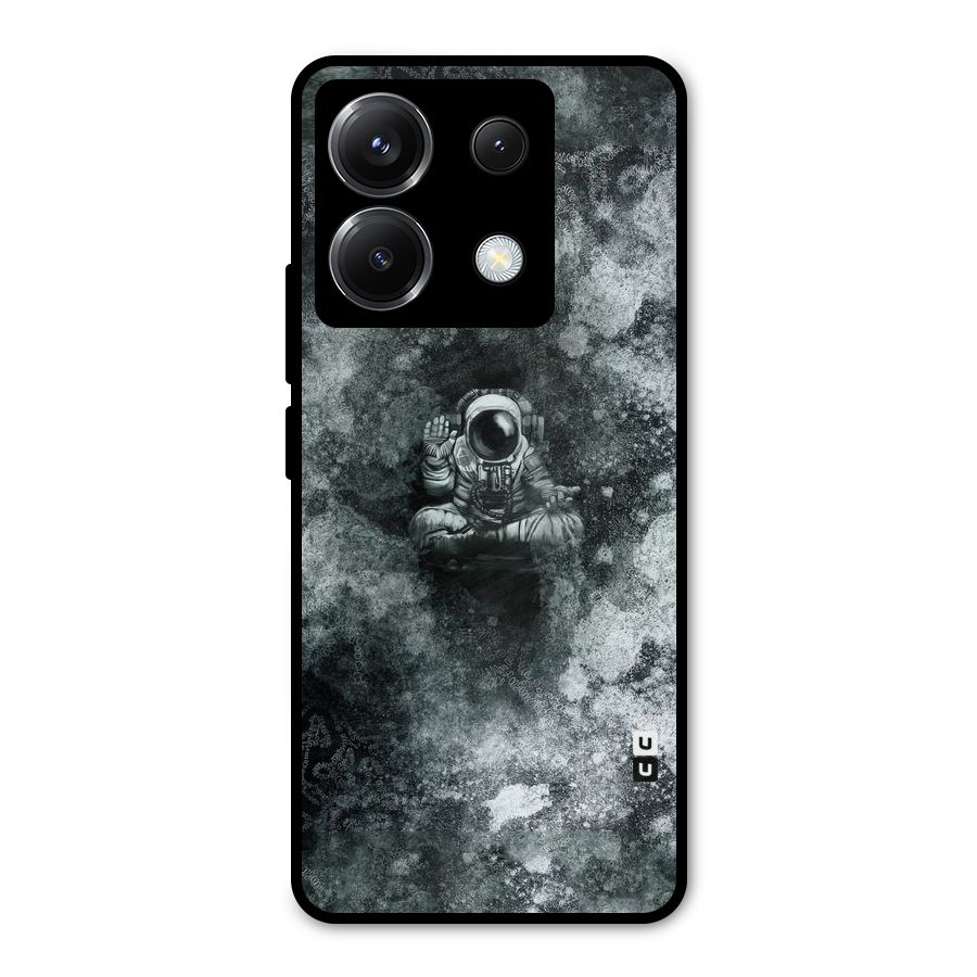 Meditating Spaceman Metal Back Case for Poco X6