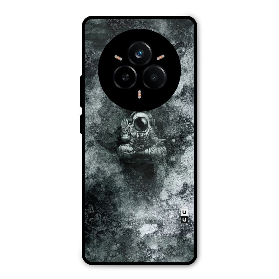 Meditating Spaceman Metal Back Case for Realme 14 Pro