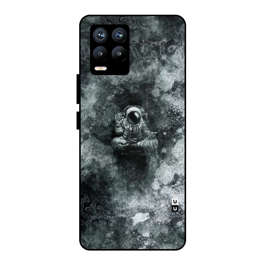 Meditating Spaceman Metal Back Case for Realme 8 Pro