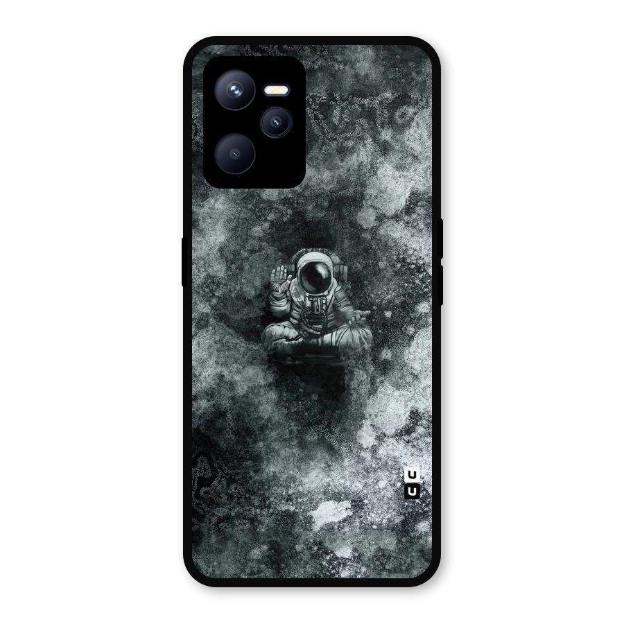 Meditating Spaceman Metal Back Case for Realme C35