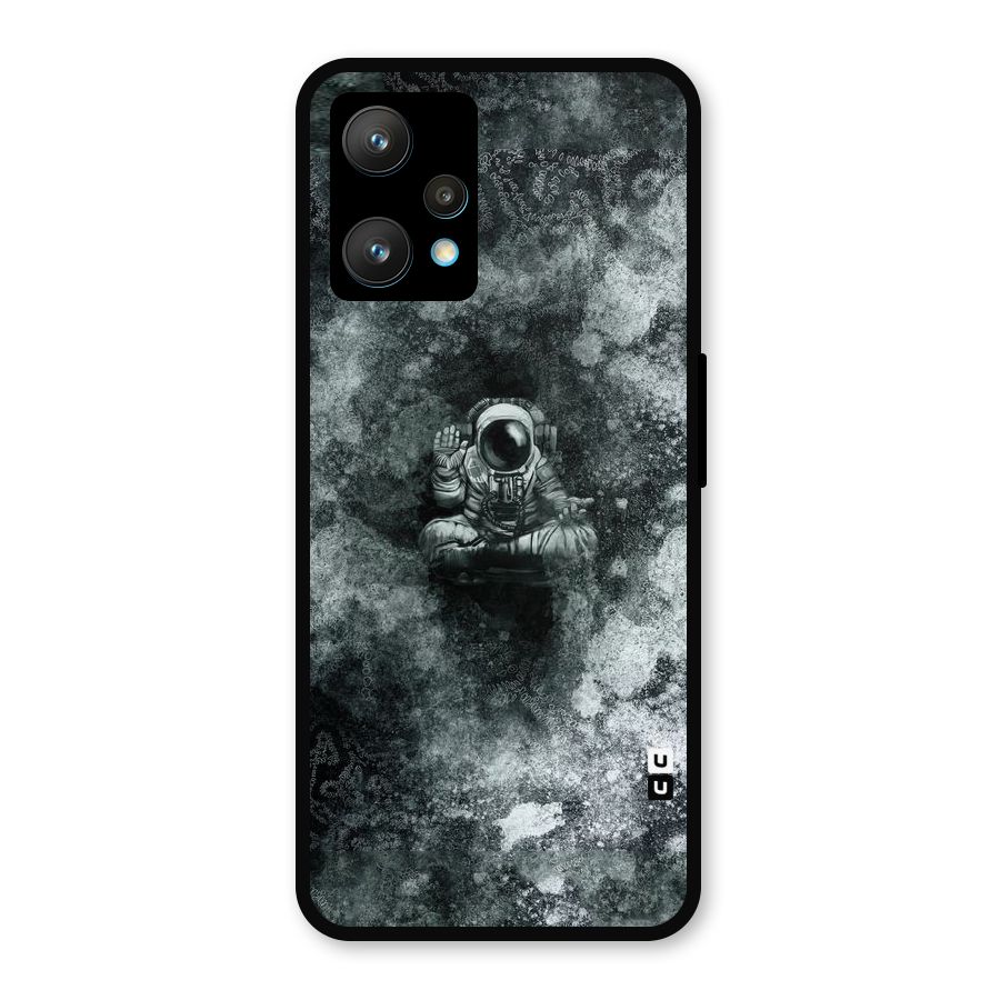 Meditating Spaceman Metal Back Case for Realme Narzo 50 Pro