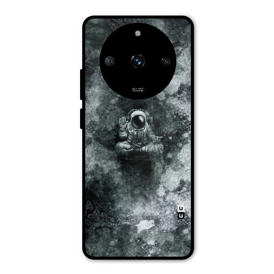 Meditating Spaceman Metal Back Case for Realme Narzo 60 5G