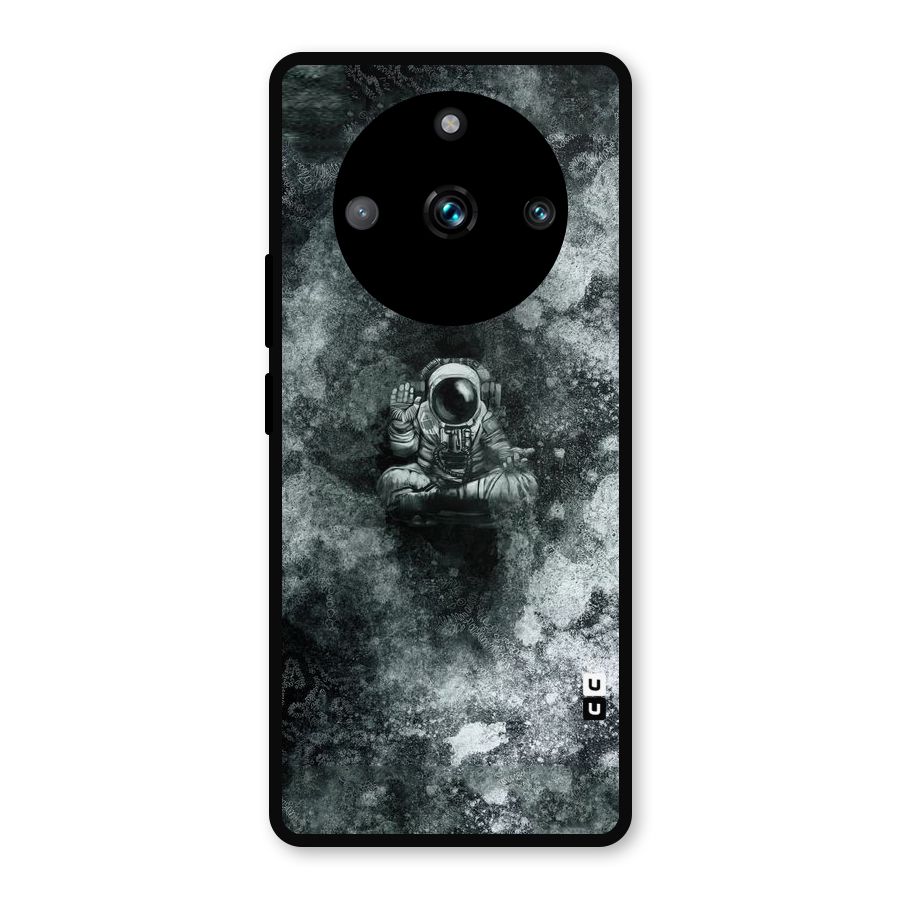 Meditating Spaceman Metal Back Case for Realme Narzo 60 Pro