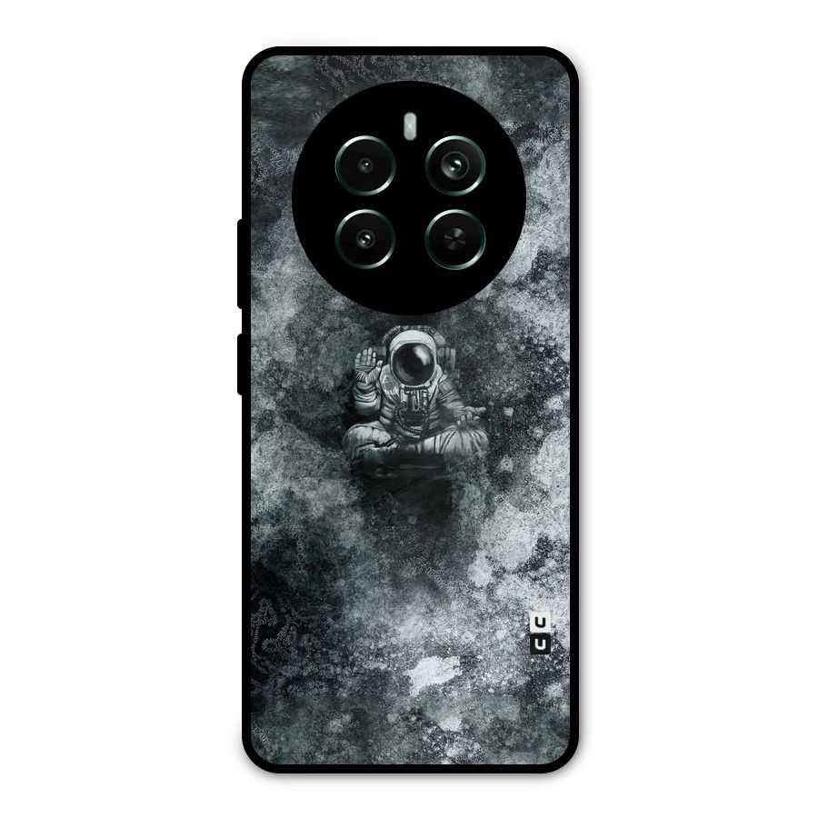 Meditating Spaceman Metal Back Case for Realme Narzo 70 Pro