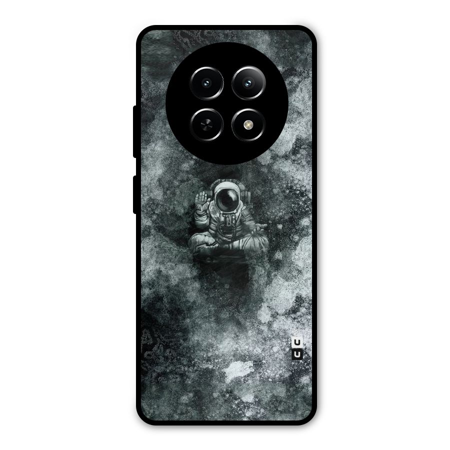 Meditating Spaceman Metal Back Case for Realme Narzo 70x 5G