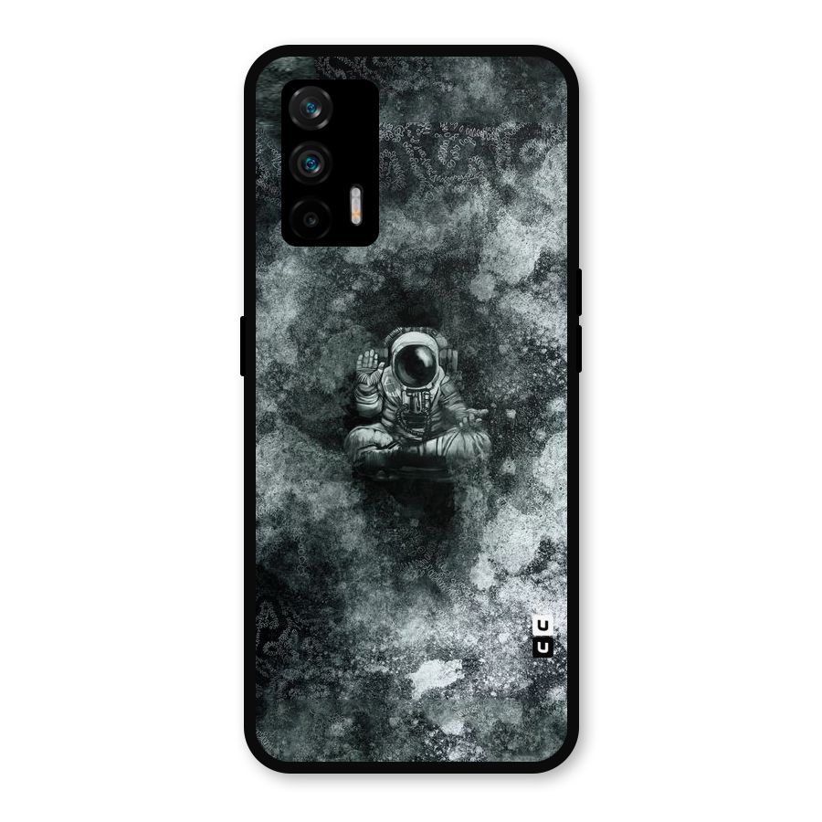 Meditating Spaceman Metal Back Case for Realme X7 Max