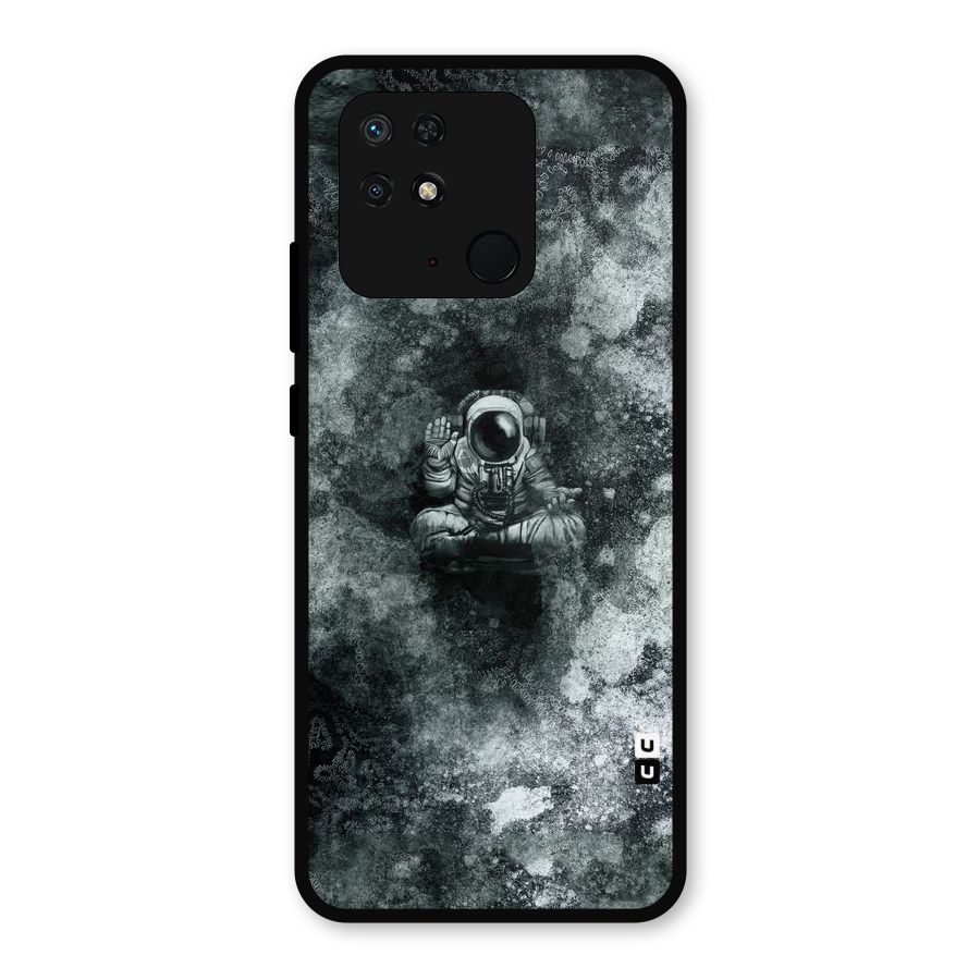 Meditating Spaceman Metal Back Case for Redmi 10 Power
