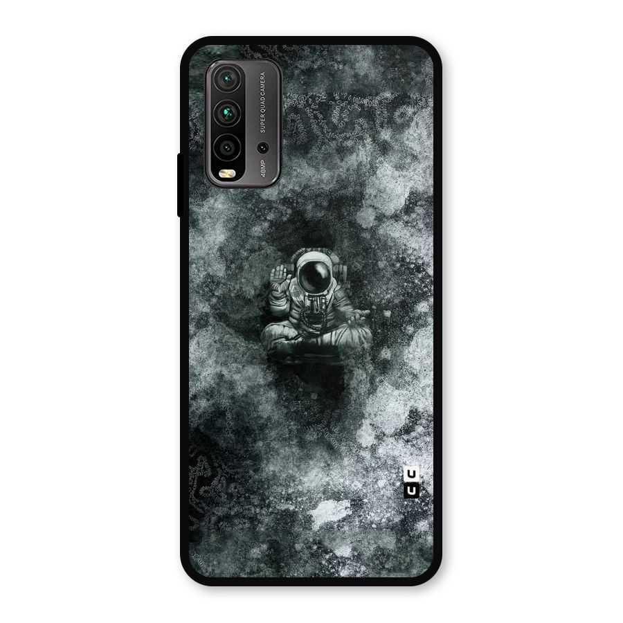 Meditating Spaceman Metal Back Case for Redmi 9 Power