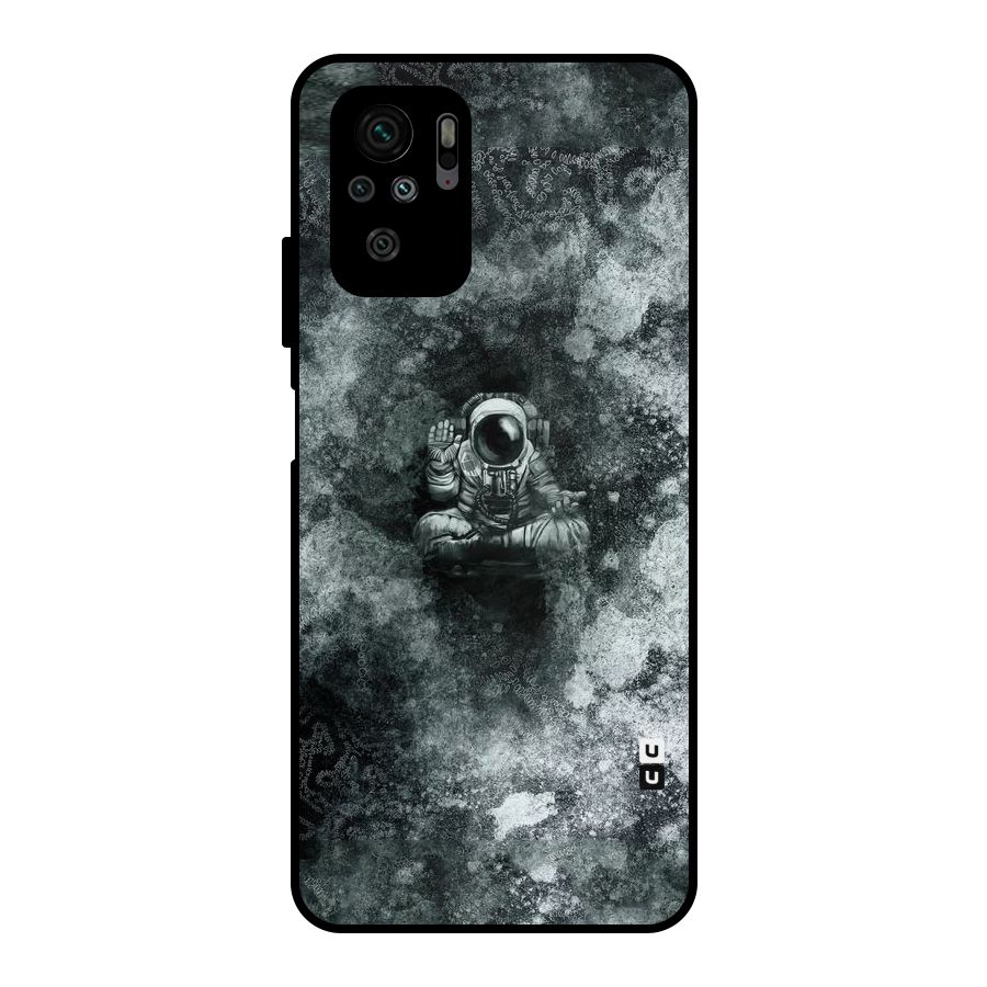 Meditating Spaceman Metal Back Case for Redmi Note 10S