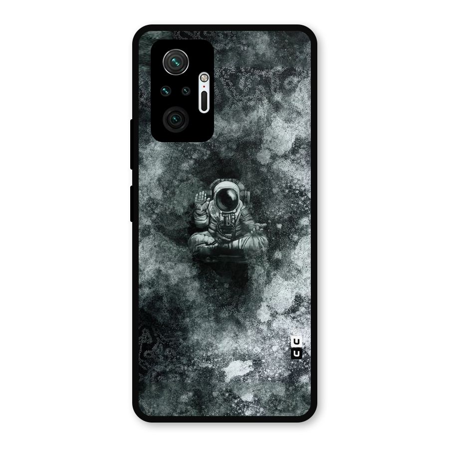 Meditating Spaceman Metal Back Case for Redmi Note 10 Pro